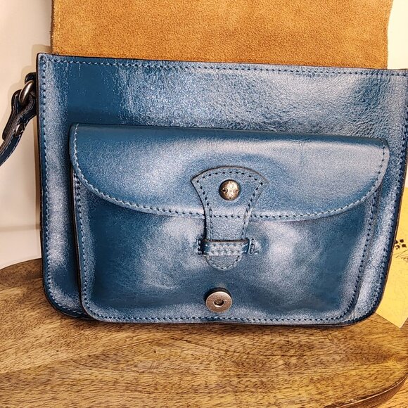 NWT-llina Flap Crossbody Bag in Coral Blue-Patricia Nash - Picture 7 of 16